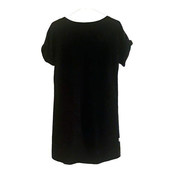 360 Cashmere Cashmere-Blend T-Shirt Dress Black Women's Size Small - Picture 3 of 5